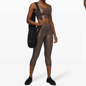 Lululemon Wunder Under Crop High-Rise Foil